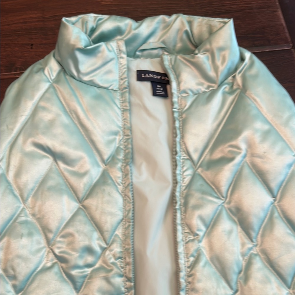 Lands' End Kids' Light Blue Quilted vest
